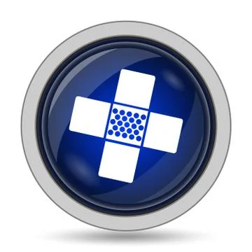 Medical patch icon. Internet button on white background.. Stock Illustration