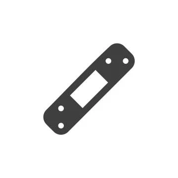 Medical patch icon sign simple flat illustration Stock Illustration