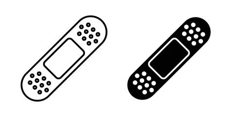 Medical patch icon vector art Illustrations Illustrazione stock