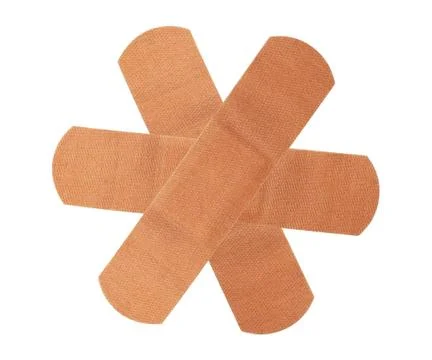 Medical patch isolated on white Stock Photos