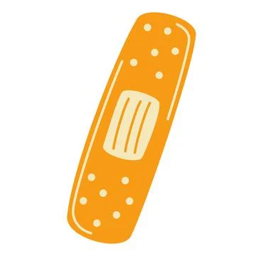 Medical patch. Plaster. First aid equipment. Wound cover icon vector illustra Stock Illustration