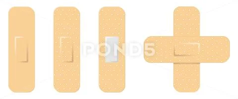 Medical patch set イラスト素材