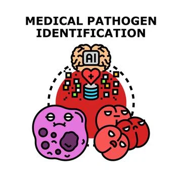 Medical pathogen identification using artificial intelligence technology Stock Illustration