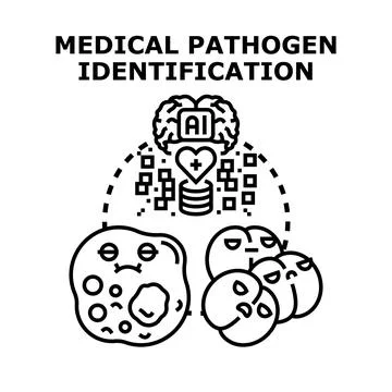 Medical pathogen identification using artificial intelligence technology Stock Illustration