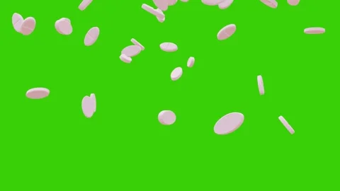 Medical Pill Capsule Falling Down background. 스톡 동영상 337017759