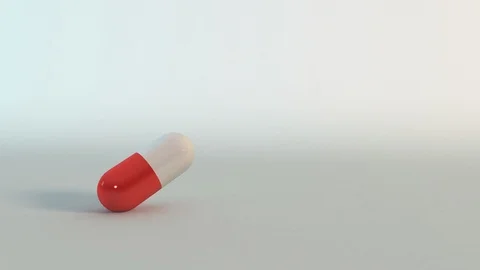 Medical pill falling Stock Footage 111758678
