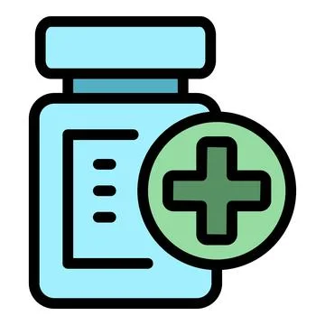 Medical pill icon vector flat Stock Illustration