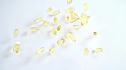 Medical Pills  Falling Down Stock Footage 56906443