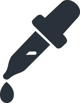 Medical pipette for laboratory liquid drops Stock Illustration
