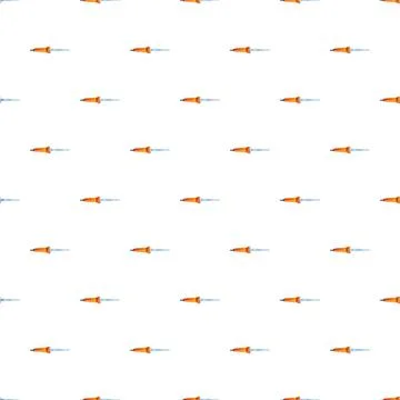 Medical pipette pattern repeating on white background Illustrazione stock