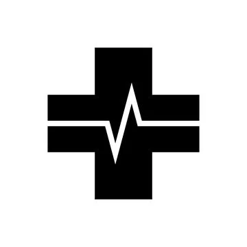 Medical plus Icon. Flat design style. Vector illustration. Stock-Illustration