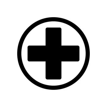 Medical plus Icon. Flat design style. Vector illustration. 스톡 일러스트