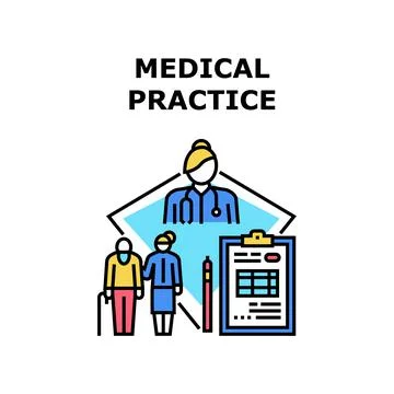 Medical practice icon vector illustration Stockillustratie