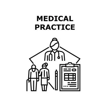 Medical practice icon vector illustration イラスト素材