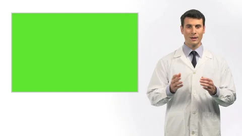 Medical Presentation with Green Screen Stock Footage 210424451