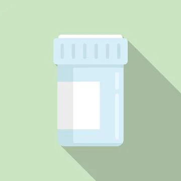 Medical probiotic icon flat vector. Lactobacillus gut Illustrazione stock