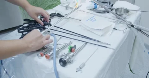 Medical Procedure Prep Stock Footage 262894913