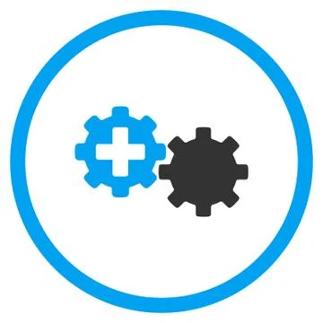 Medical Process Rounded Icon Stock Illustration