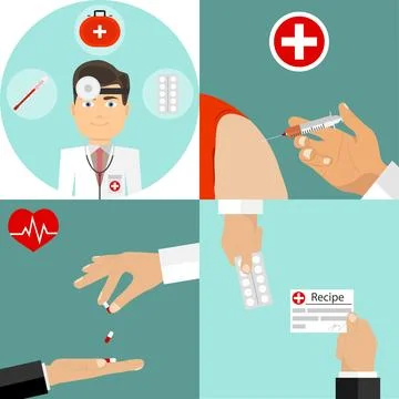 Medical processes Stock Illustration
