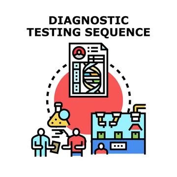 Medical professionals engaging in diagnostic testing 스톡 일러스트