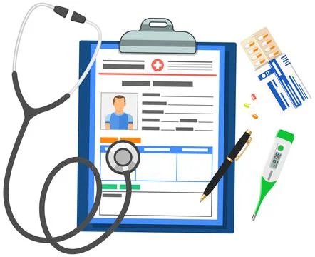 Medical record concept Stock Illustration