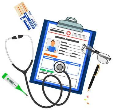 Medical record concept Stock Illustration