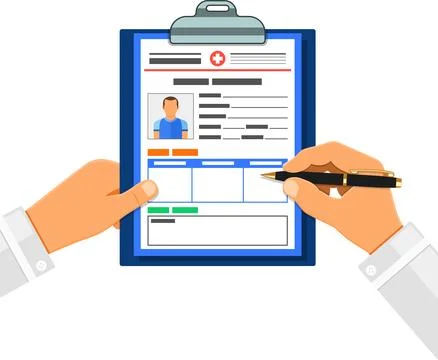 Medical record concept イラスト素材