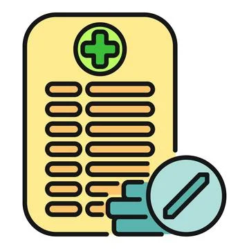 Medical record editing patient data information update Illustrazione stock