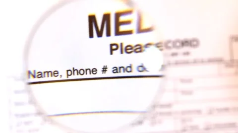 Medical record Stock Footage 8622796