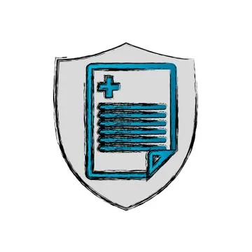 Medical report document Stock Illustration