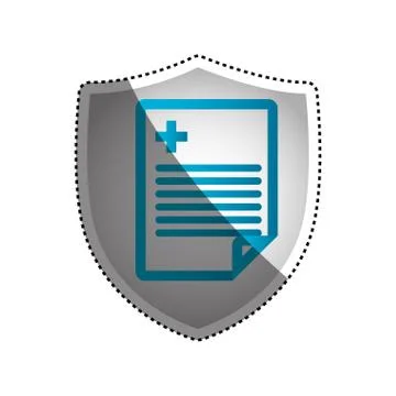 Medical report document Stock Illustration