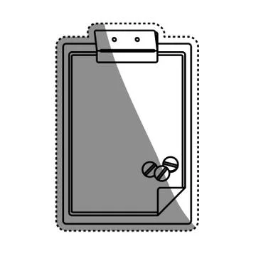 Medical report document Stock Illustration