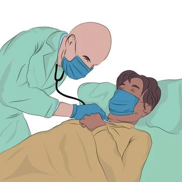Medical representative. Stock Illustration