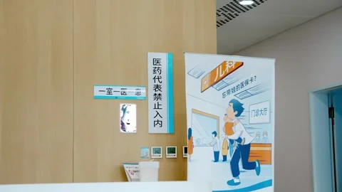 Medical representatives are not allowed to enter，Medical rectification Stock Footage 284906938