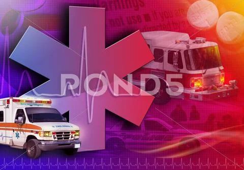 Medical rescue ambulance abstract photo Stock Photos
