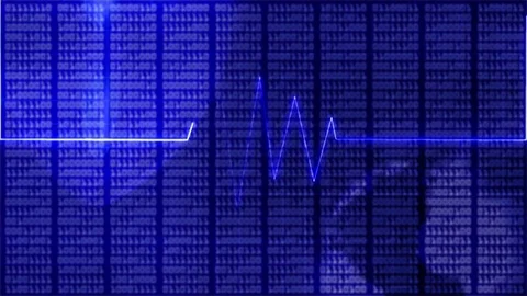 Medical research data background.Heart rate Stock Footage 80779380