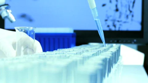 Medical Research Laboratory Stock Footage