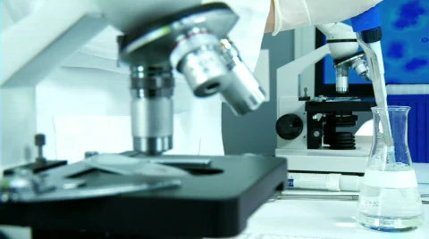 Medical Research Laboratory Stock Footage