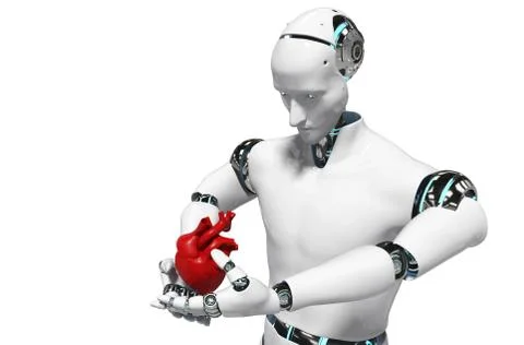 Medical robot concept robot for use Medical white background Stock Illustration