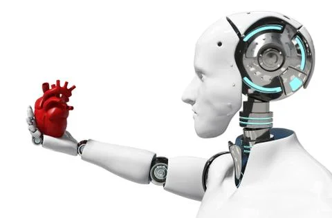 Medical robot concept robot for use Medical white background Stock Illustration