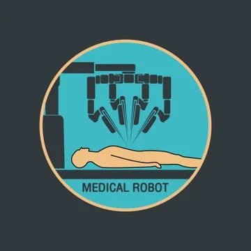 Medical robot icon vector Stock Illustration