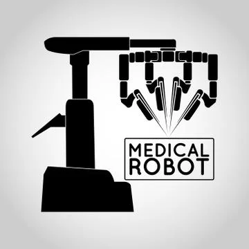 Medical robot icon vector Stock Illustration