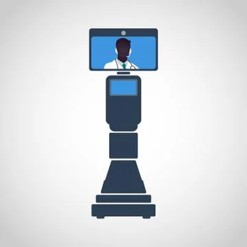 Medical Robotic doctor vector. Vector illustration Stock Illustration