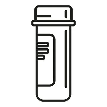 Medical sample icon outline vector. Test coronavirus Stock Illustration