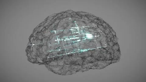 Medical scan of brain Stock Footage 262776193
