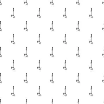 Medical scissors pattern vector seamless Stock Illustration