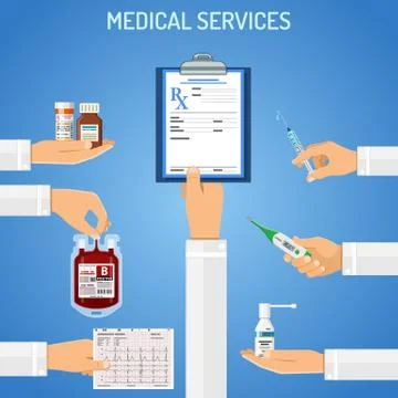 Medical services concept Stock Illustration