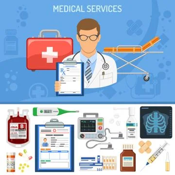 Medical Services Concept Stock Illustration