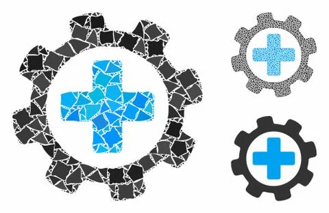 Medical settings Composition Icon of Bumpy Elements Illustrazione stock