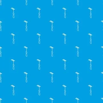 Medical sharp hook pattern vector seamless blue Stock Illustration